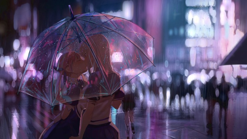 Anime rain