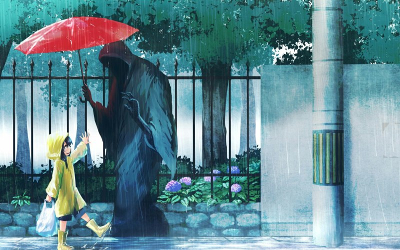 Anime rain