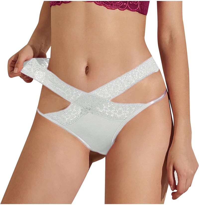 Beautiful girls in white panties