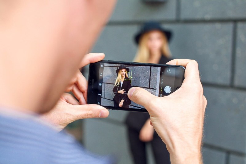 Blonde with a camera