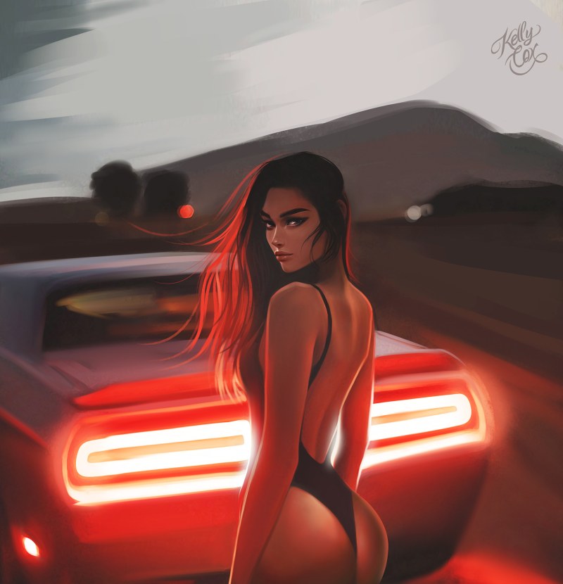 Wallpaper girls and cars