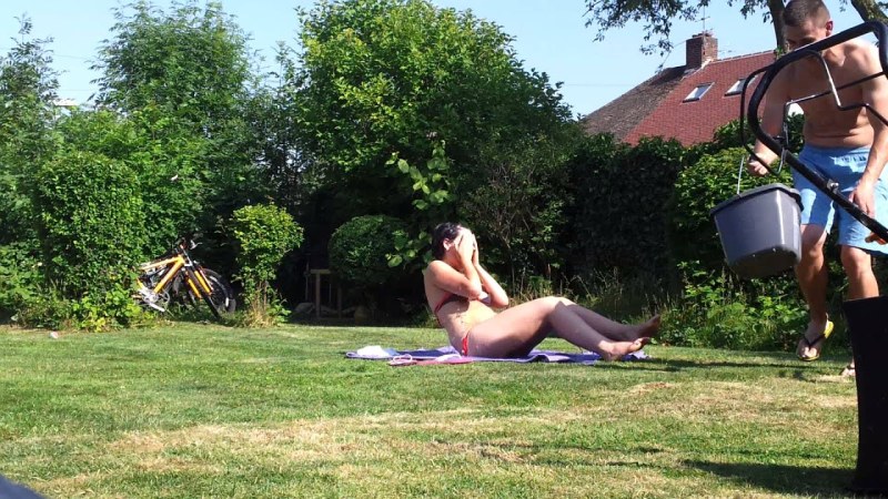 Neighbour Sunbathing