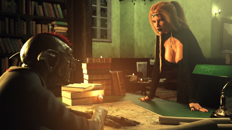 Two middle -aged women