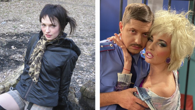 Yanina Studilina in the dress