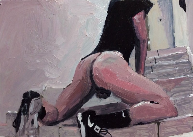 Beautiful naked women in orgasm