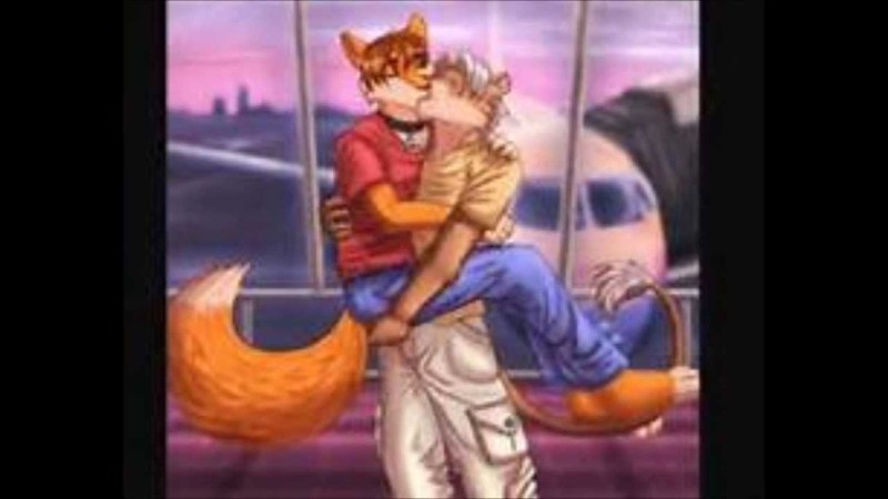 Furry boy in diapers