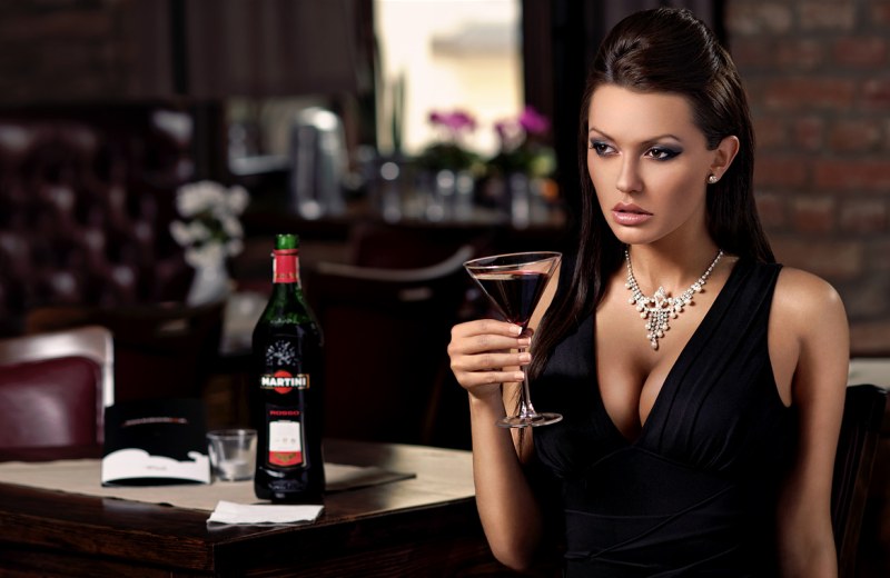 Girl in a restaurant