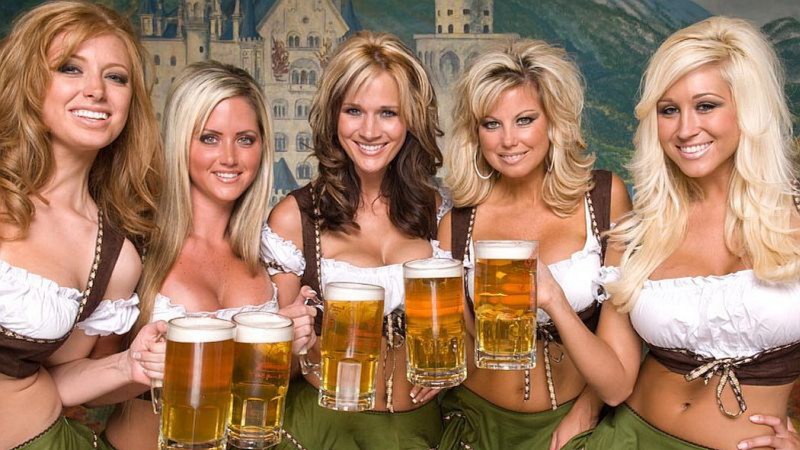 Girls with beer funny
