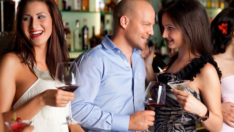 Boys is fidgeted by a girl