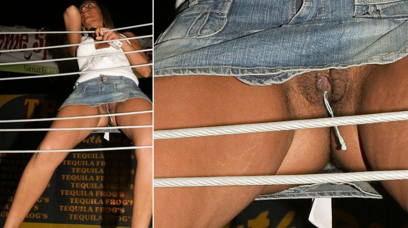 Without panties close -up girl