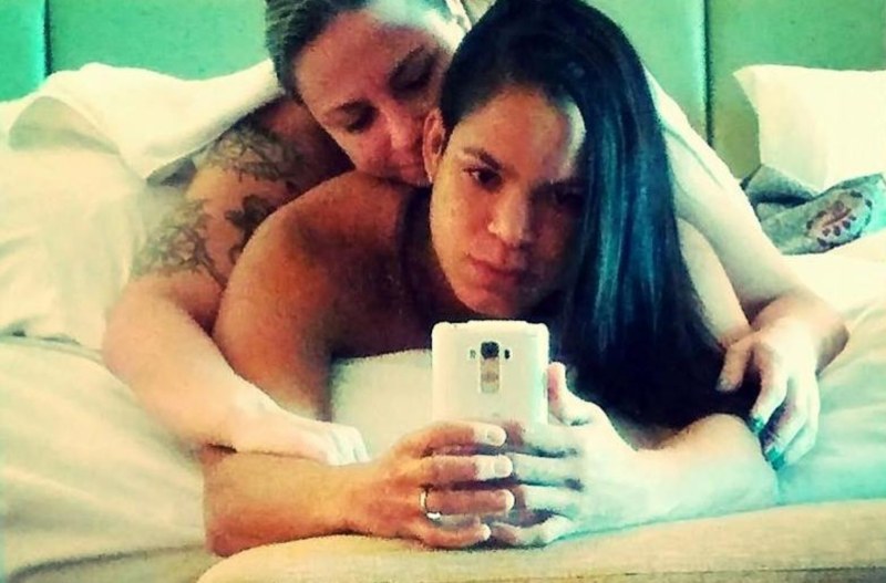 Valentina Shevchenko with flag