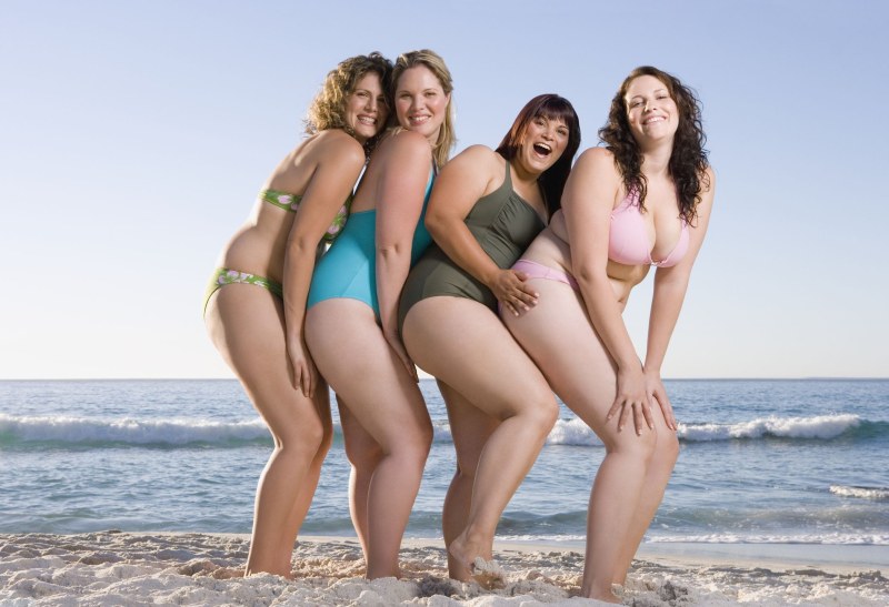 Fat girls on the beach