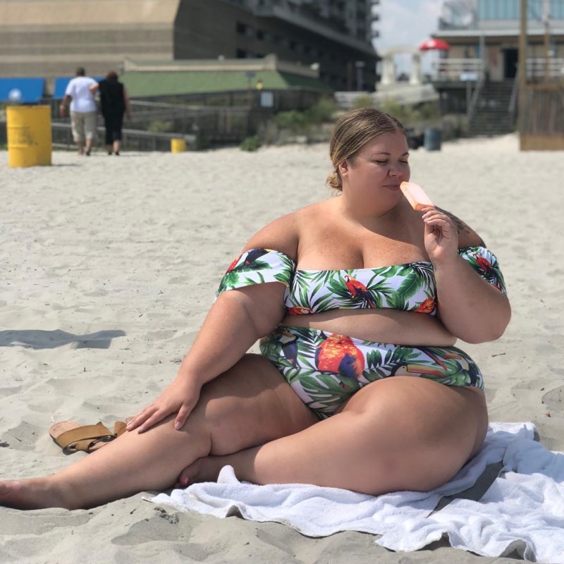 Bbw in a swimsuit