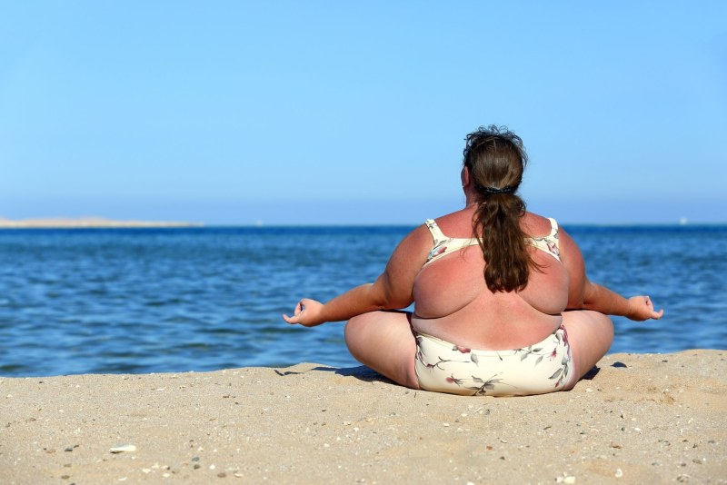 Fat Woman on the Beach