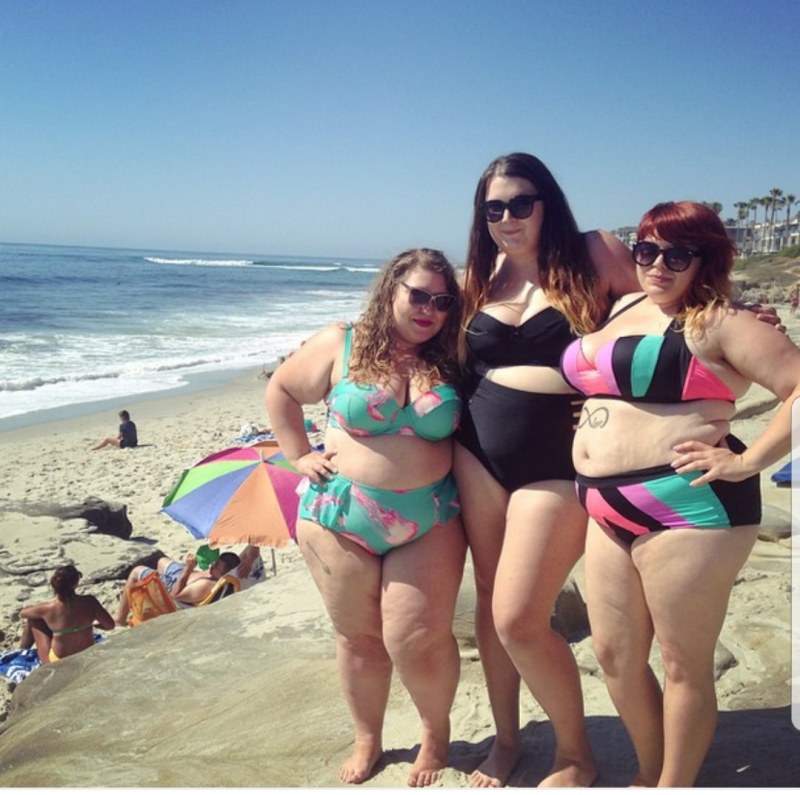 Three bbw on the beach