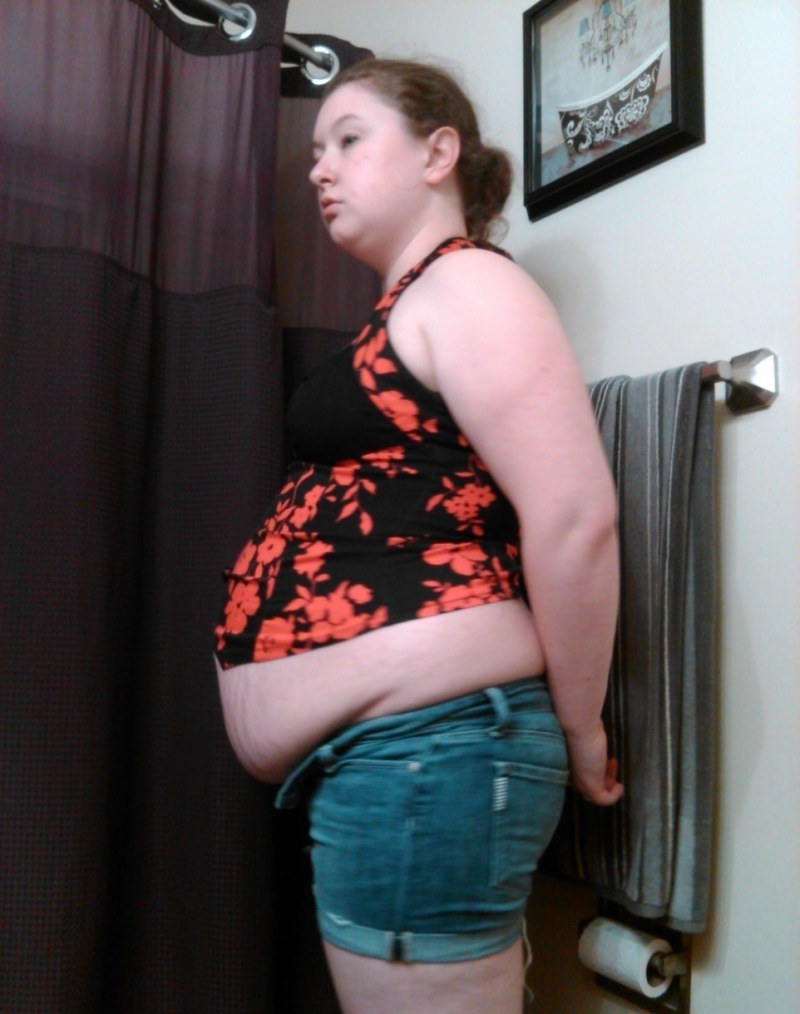 Saggy Big Belly homemade naked