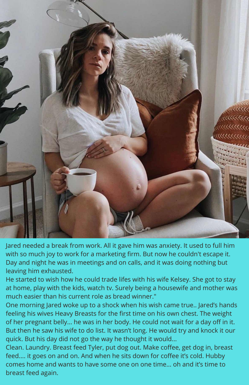 Big Pregnant Belly Selfie