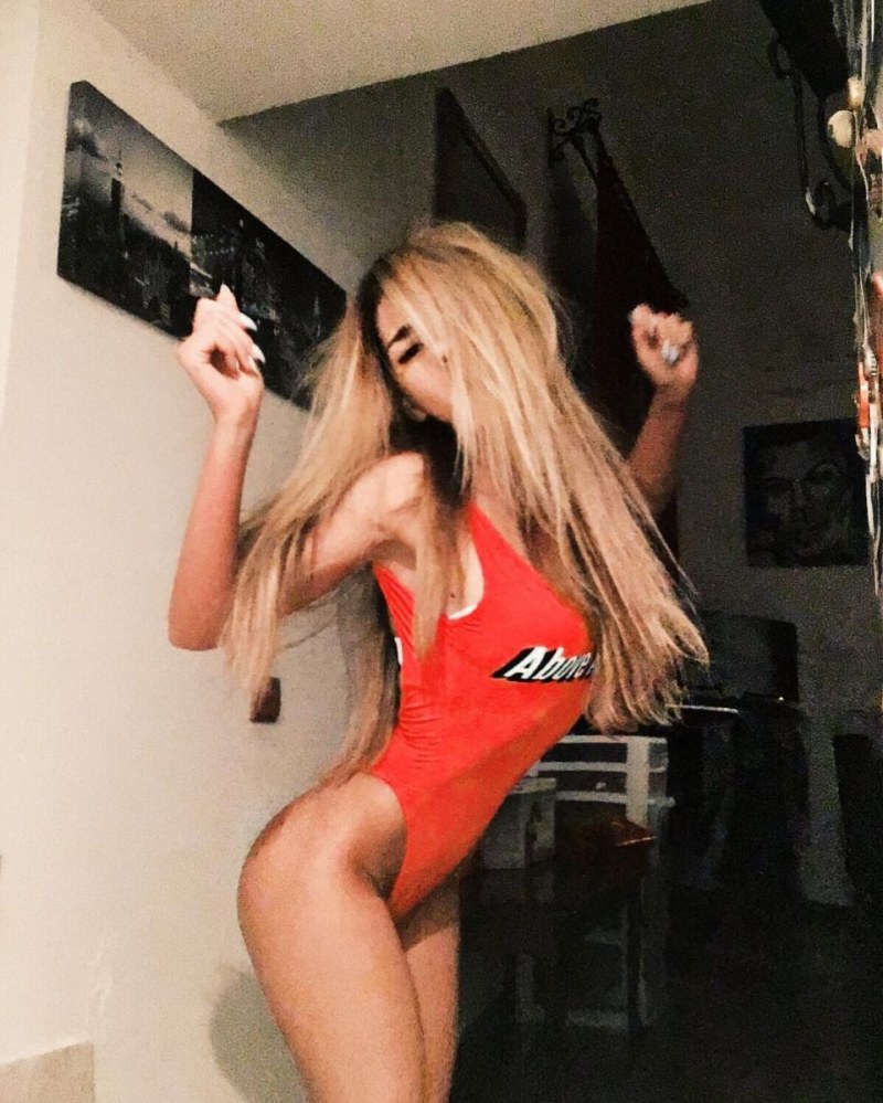 Misha Romanova in a swimsuit