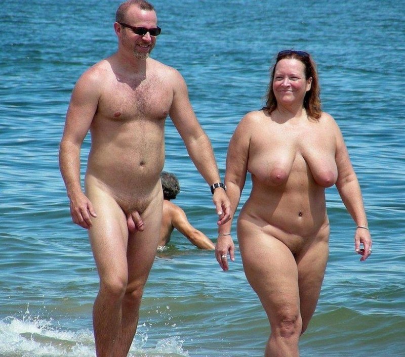 Mature nudists with men