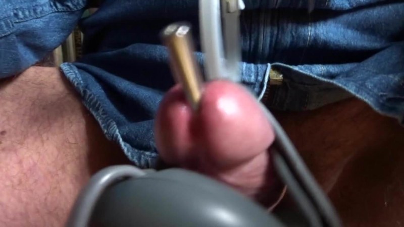 Electro Steel Stimulation Urethra in the Cock Exteme