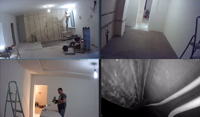 Video surveillance in the apartment
