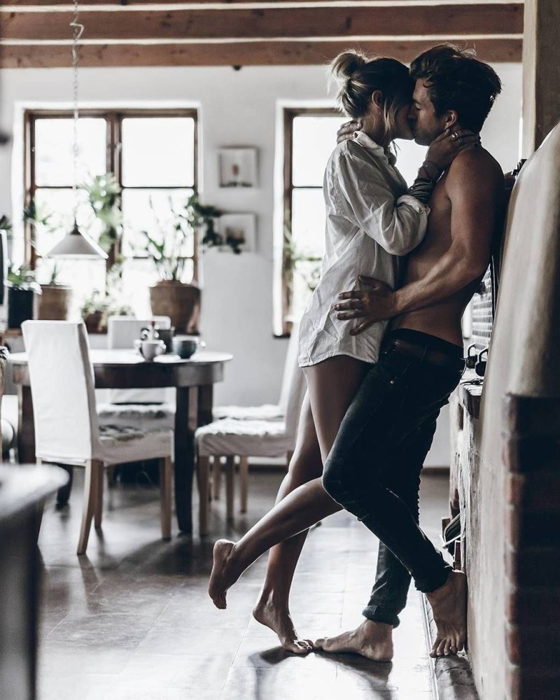 Girl in apron with flour