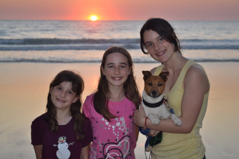 Children in the summer at sea