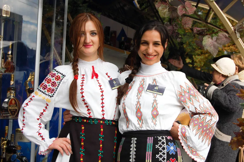 Moldavian national costume female
