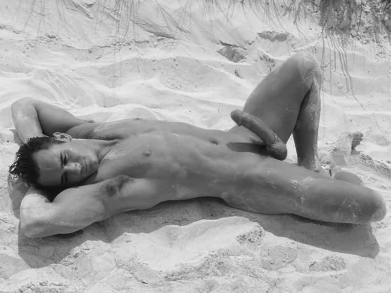 Beautiful naked guys on the beach