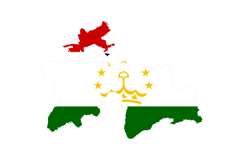 Tajikistan card flag