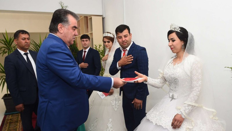 Family Emomali Rakhmonov President of Tajikistan