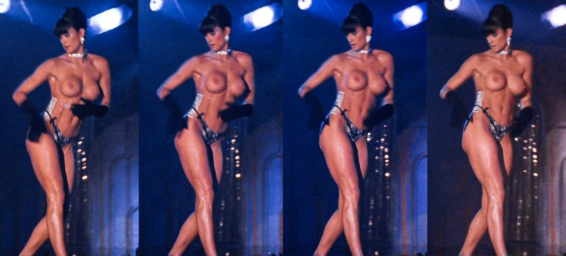Dami Moore naked striptease