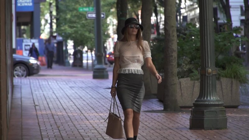 Braless on the Street
