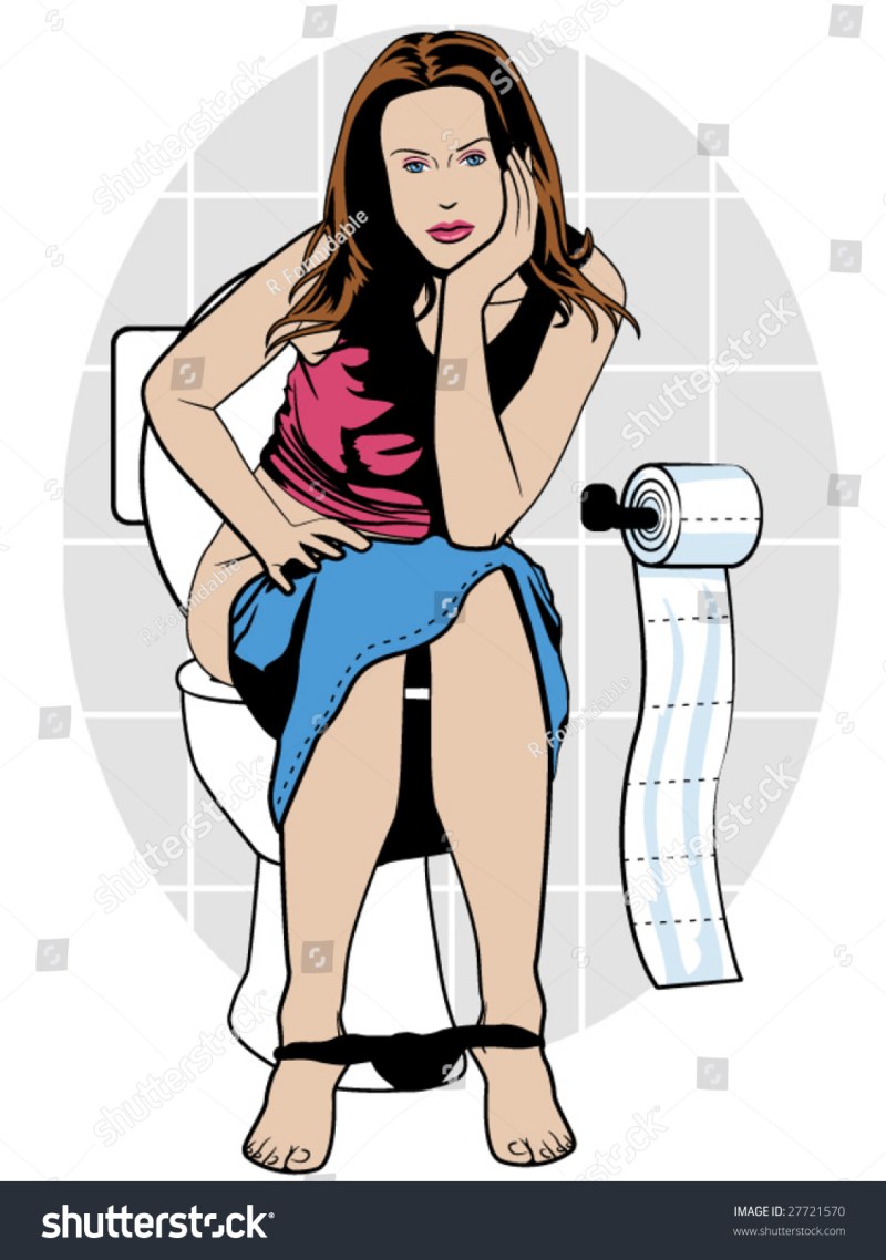 Girl in the toilet picture