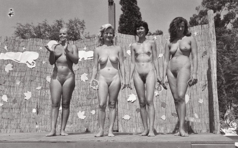 Beauty contest of naked women