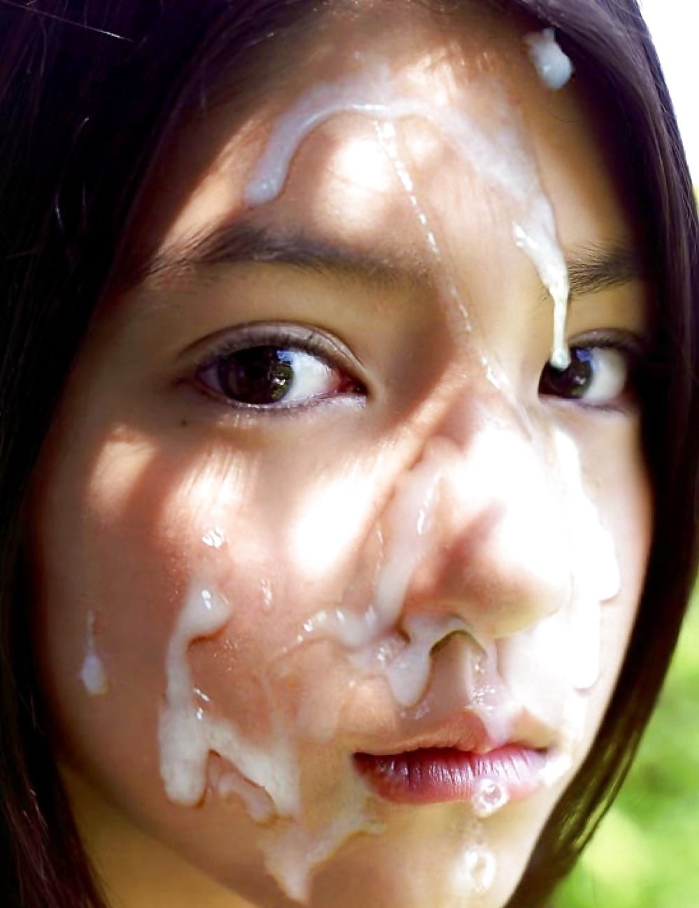 азиатка сперма на лице видео фото 58