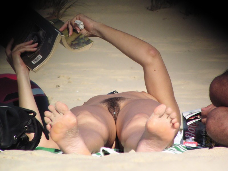 Beautiful vagina on a public beach