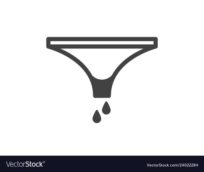Traces of urine on female panties