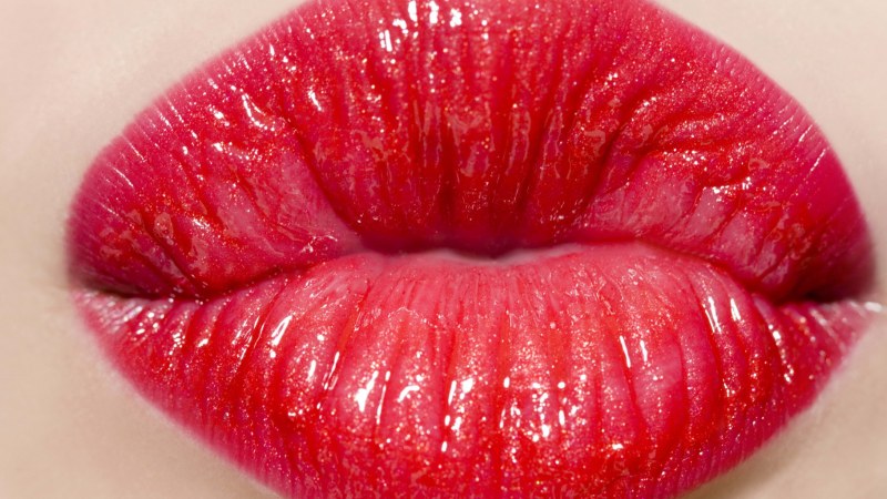 Pictures Kiss lips with inscriptions