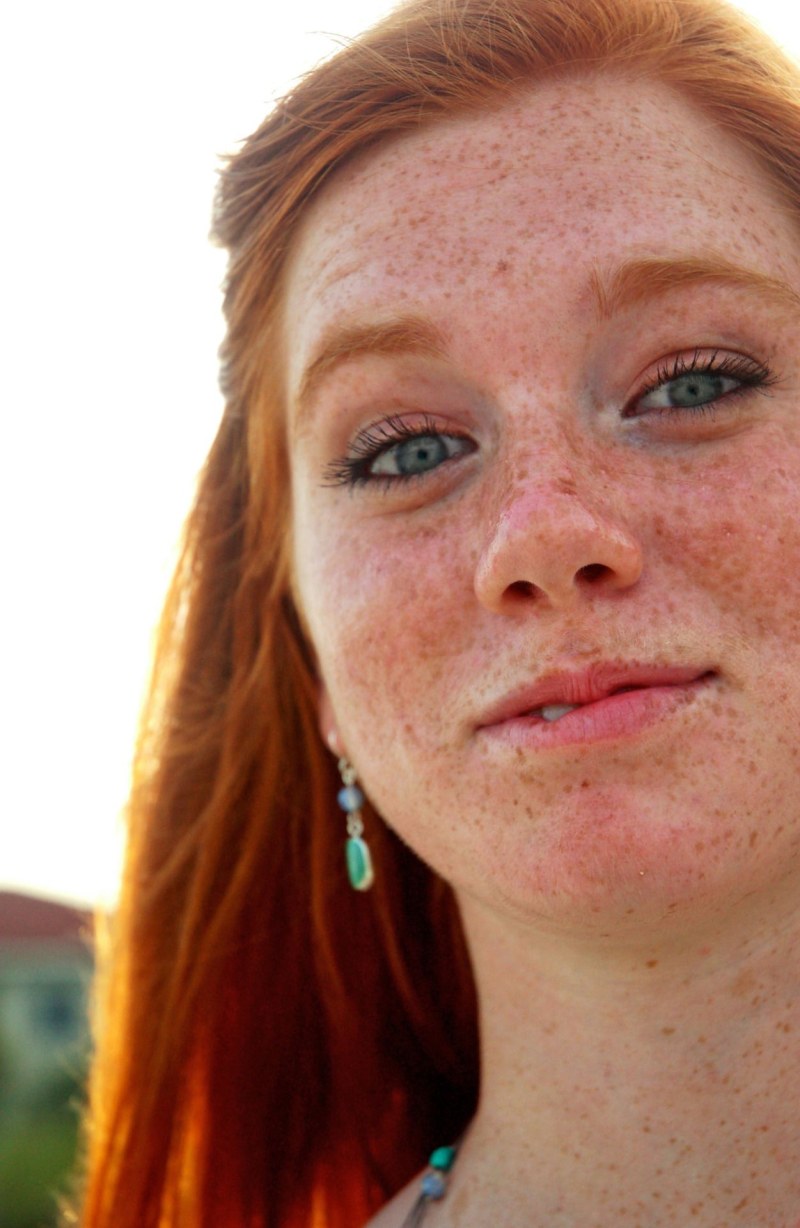 Mature tits in freckles