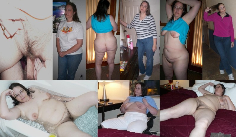 Married couples dressed and undressed