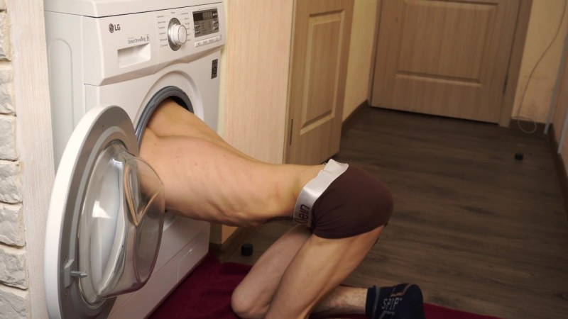 Stuck in a washing machine