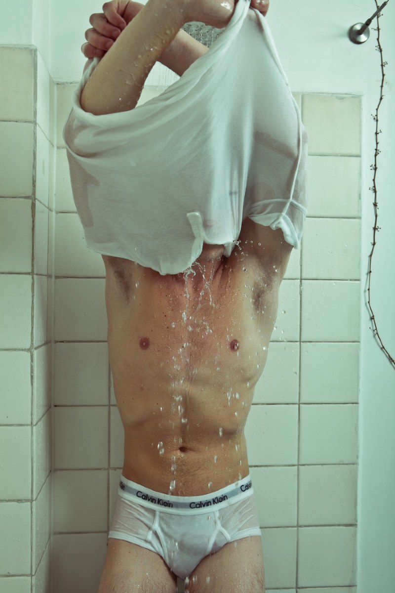 Guys in shorts in transport