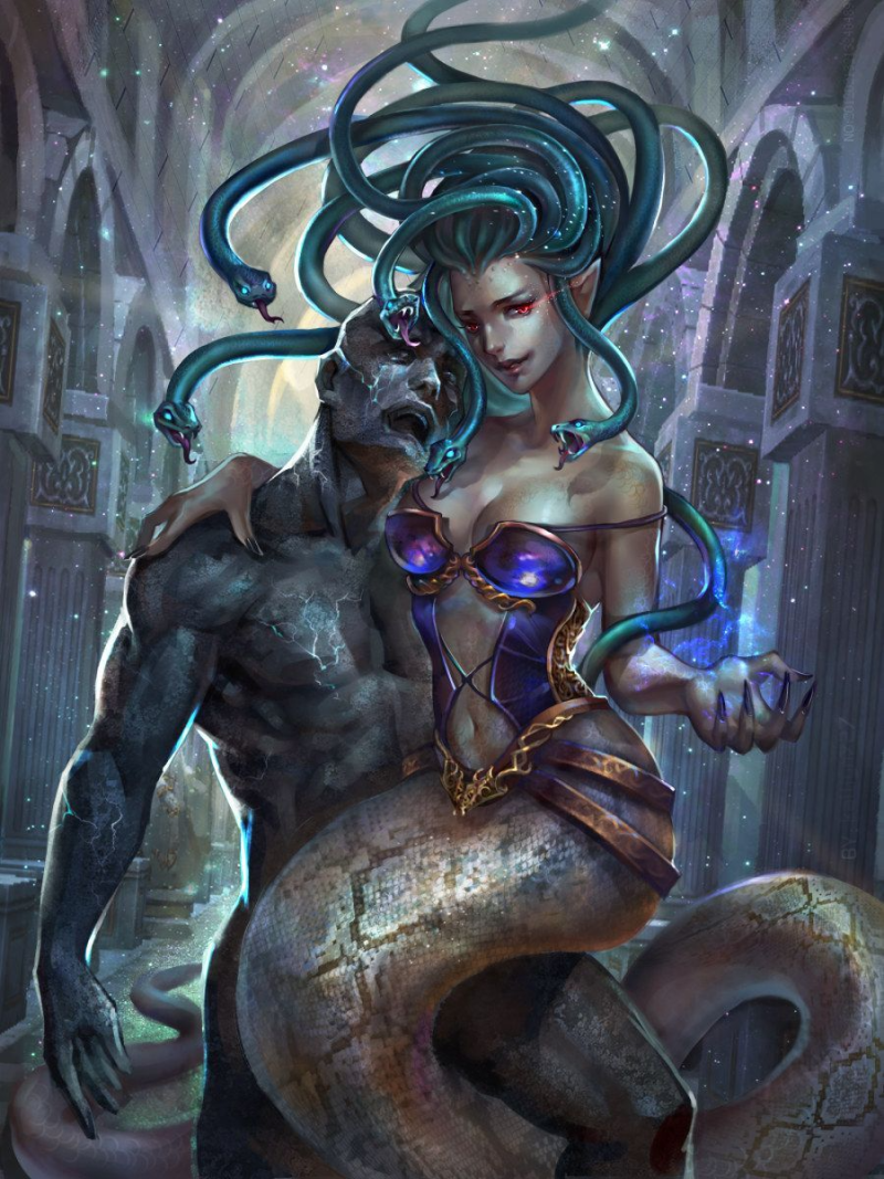 Monster Gerl Vore Lamia Transformation