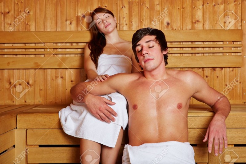 A couple in the bath