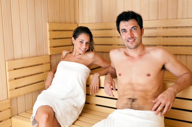 Girl and a man in a ban