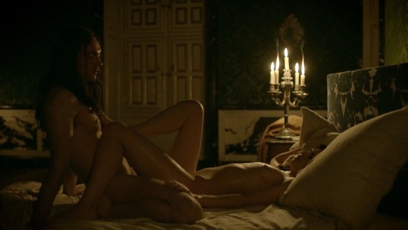 Naked Anna Bryster in the series Versailles