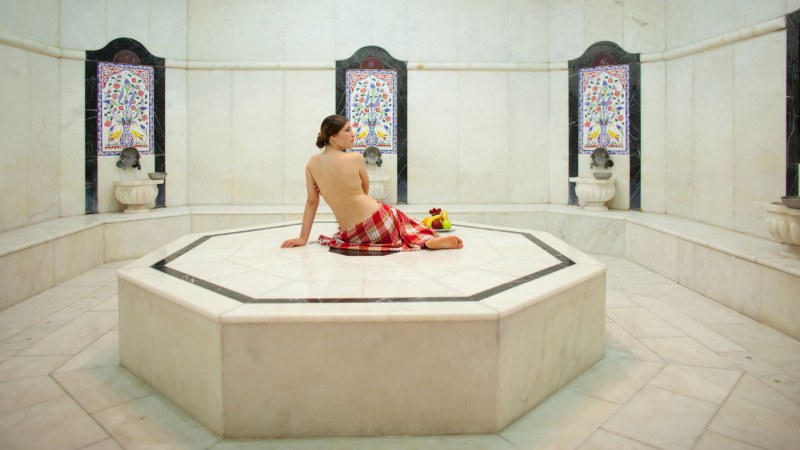 Turkish hammam of a girl