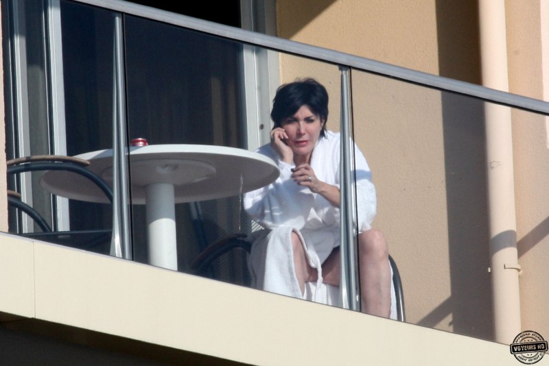 Decollete with a hidden camera