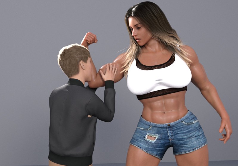 Mini giantess and mini